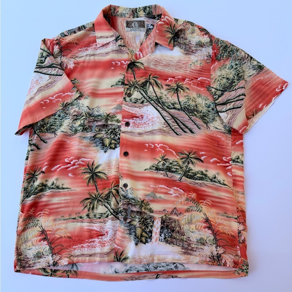 Men’s Genuine Kalaheo Hawaiian Shirt Size Large​​